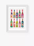 East End Prints framed champagne print 30x40cm (British brand)
