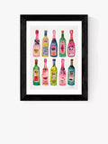 EAST END PRINTS Cat Coquillette 'Champagne' Framed Print 30x40cm