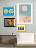 East End Prints geometric framed print 25x30cm - British product