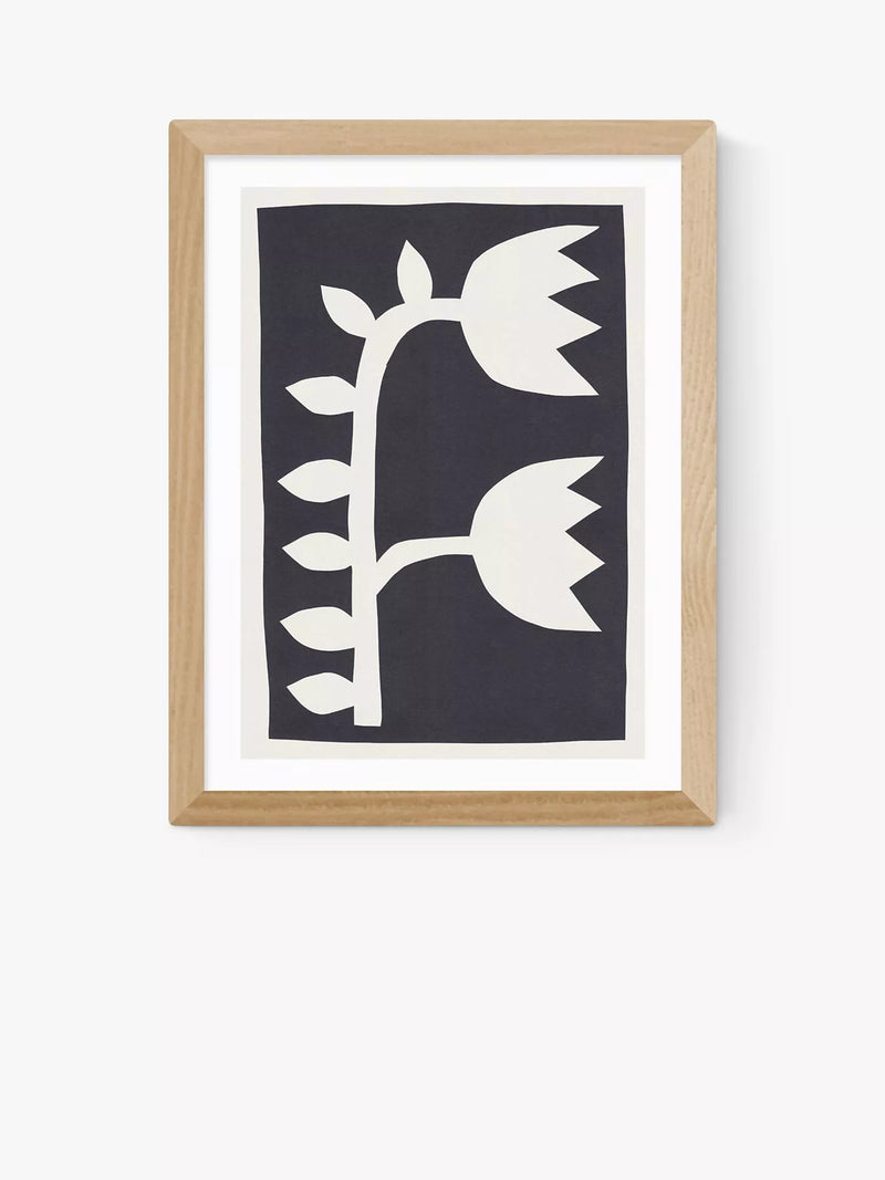 EAST END PRINTS Alisa Galitsyna Black Tulips II Framed Art Print 60x80cm