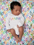 From Babies with Love Lovewall organic muslin swaddle 120cm (British brand)