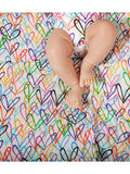 From Babies with Love Lovewall organic muslin swaddle 120cm (British brand)