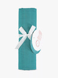 From Babies with Love baby shawl teal 120x120cm, imported from the UK