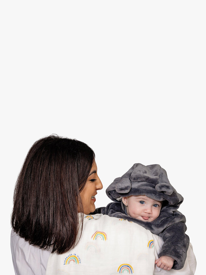 From Babies with Love baby shawl Neutral 120x120cm, UK version