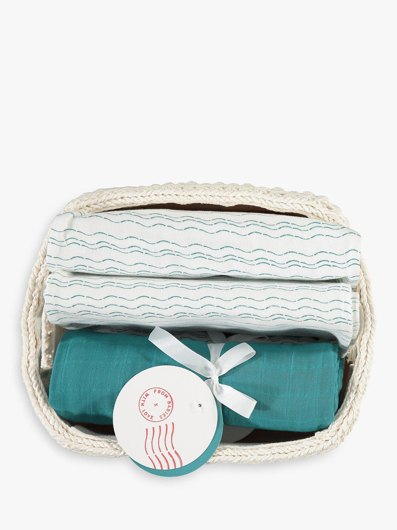 From Babies with Love Waves Of Joy baby shawl 120x120cm (British brand)