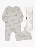 From Babies with Love baby gift set in grey, UK version