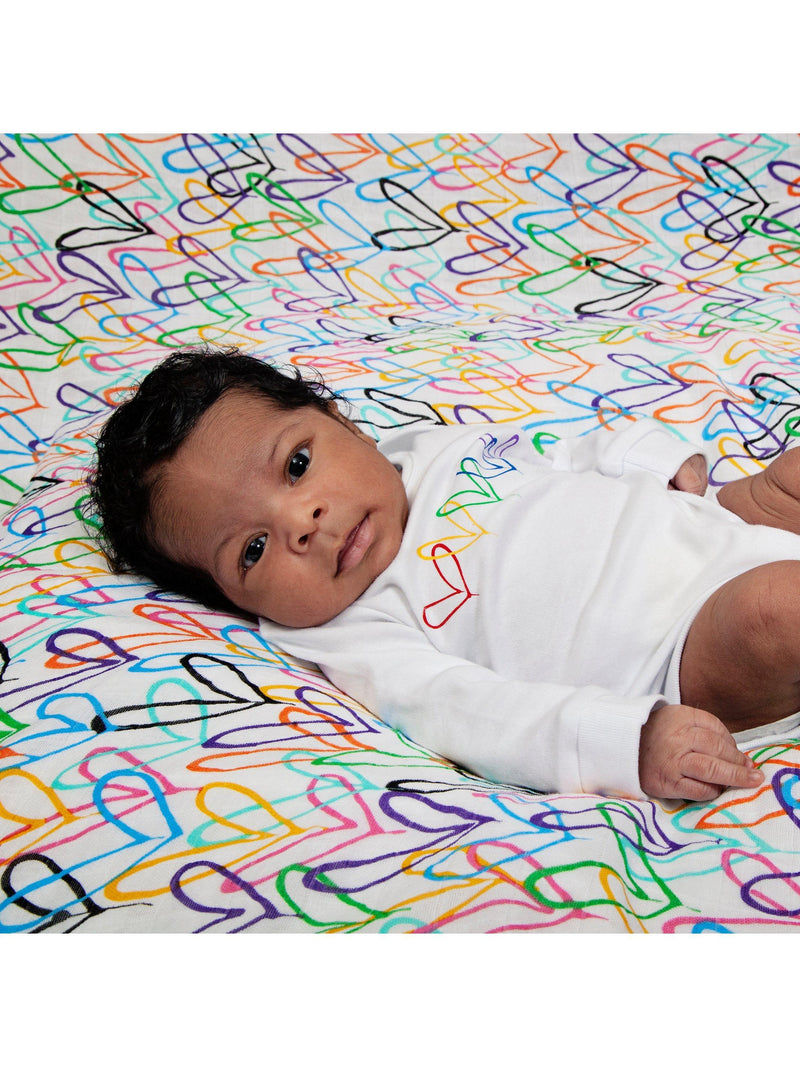 From Babies with Love #Lovewall muslin baby shawls, imported from the UK