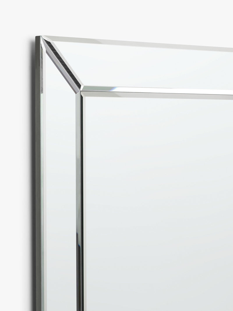 John Lewis bevelled glass wall mirror, clear - (British brand)