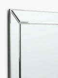 John Lewis bevelled glass wall mirror, clear - (British brand)
