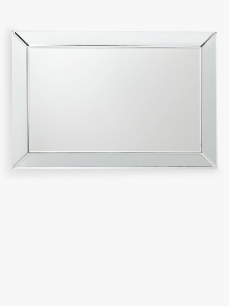 John Lewis bevelled glass wall mirror, clear - (British brand)