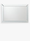 John Lewis bevelled glass wall mirror, clear - (British brand)