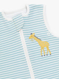 John Lewis stripe giraffe baby sleeping bag 0.5 Tog blue, UK version