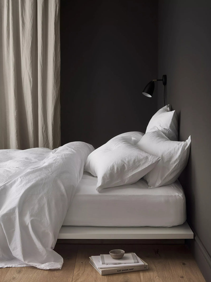 Bedfolk Relaxed Cotton Deep Fitted Sheet Double - British product