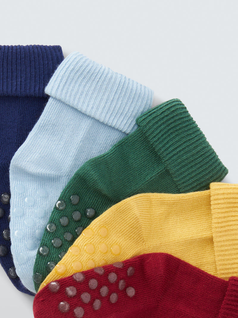 John Lewis organic cotton baby socks pack of 5, UK version