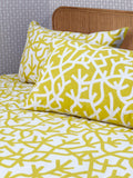 Mini Moderns A Forest duvet cover set in mustard, imported from the UK