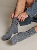 Bedfolk Ribbed Pure Cashmere Socks