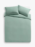 John Lewis Pure Cotton Percale Single Duvet Cover, Nettle