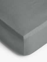 John Lewis John Lewis Pure Cotton Percale Fitted Sheet Steel Bed Sheet- Buy online at McGrocer