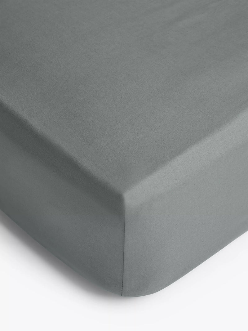 John Lewis pure cotton percale fitted sheet Steel, UK version