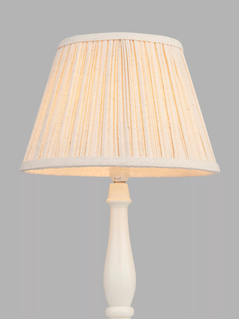 John Lewis soft pleat lampshade natural 25cm (British brand)