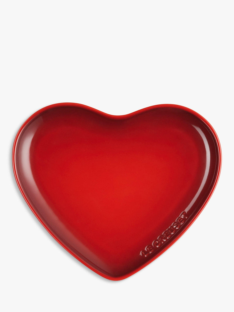 Le Creuset stoneware heart platter, UK version