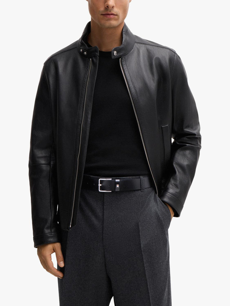 BOSS flag buckle leather belt - British product