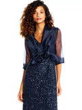 Adrianna Papell organza wrap scarf plain design - British product