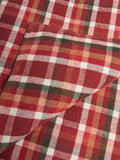 John Lewis brushed cotton check duvet cover set with pillowcases, UK version