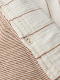 John Lewis Hayle cotton gauze reversible stripe bedding single - British product