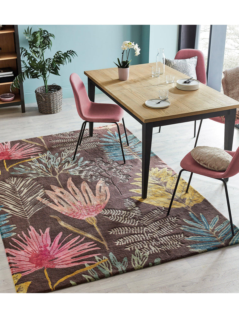 Harlequin Yusani rug cerise 200x140cm, imported from the UK