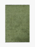 John Lewis Plain Hand Woven New Zealand Pure Wool Rug, Green, Runner, L240 x W70cm
