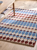 John Lewis Hive rug geometric stripe wool viscose - British product