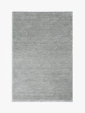 John Lewis Plain Hand Woven New Zealand Pure Wool Rug, Grey, L140 x W80cm