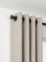 John Lewis John Lewis Select Eyelet Curtain Pole with Disc Finial Wall Fix 25mm- Buy online at McGrocer