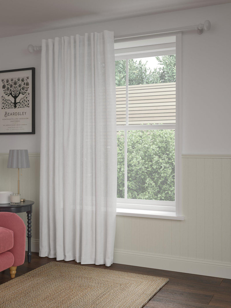 John Lewis white voile panel 137x140cm (British brand)
