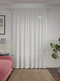 John Lewis sheer voile panel white 137x140cm (British brand)