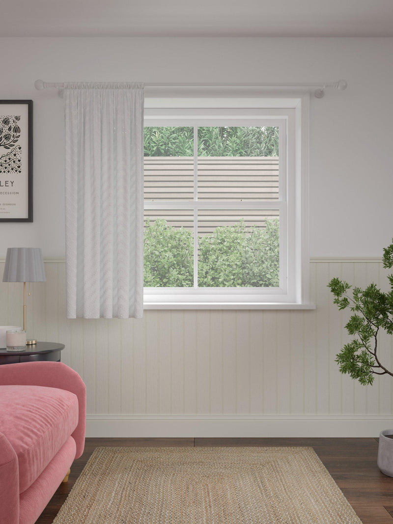 John Lewis sheer voile panel white 137x140cm (British brand)