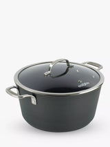 John Lewis Eaziglide Neverstick3 Professional Aluminium Non-Stick Casserole 28cm- Buy online at McGrocer