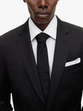 HUGO BOSS white cotton pocket square (British brand)