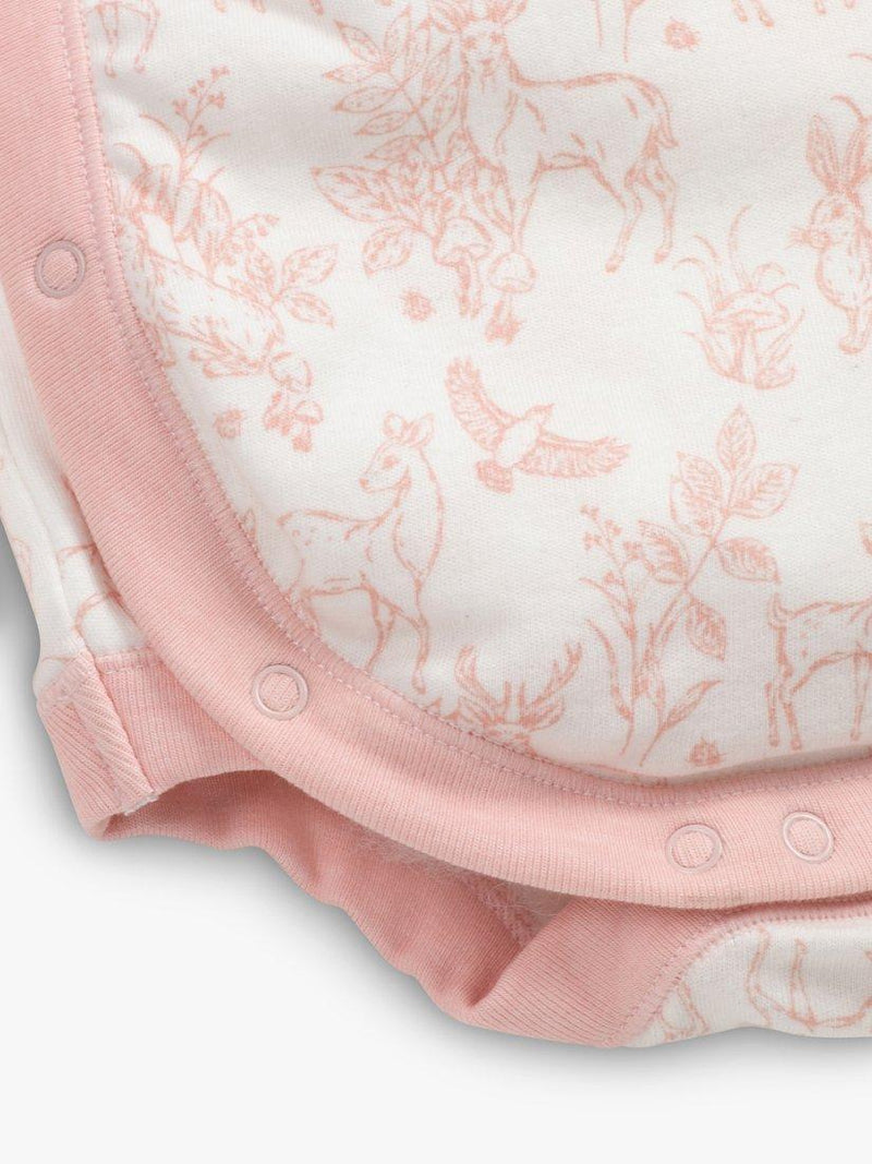 The Little Tailor baby gift set pink woodland 4 pieces - British product