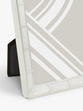 John Lewis mother of pearl block photo frame, silver plated, UK version