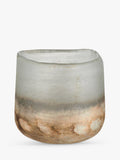 nkuku Ngolo tealight holder aged smoke small, UK version