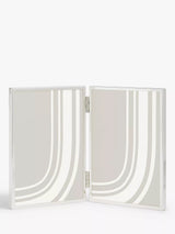 John Lewis John Lewis Daya Silver Plated Double Photo Frame 4x6 Inch- Buy online at McGrocer