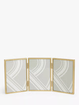 John Lewis John Lewis Daya Triple Freestanding Picture Frame H18.2cm