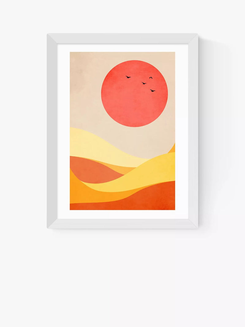 EAST END PRINTS Kubistika 'Sweet Harmony' مطبوعة فنية مؤطرة 25x30 سم