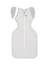 John Lewis Love to Dream Swaddle Up Transition Baby Sleeping Bag, 1.0 Tog, Grey/White- Buy online at McGrocer