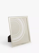Ribbed Silver Plated Photo Frame with Aperture Size Options