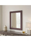Yearn rectangular oak wall mirror 69x94cm - British product