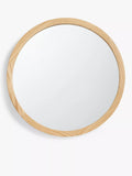 John Lewis solid oak round wall mirror 50cm (British brand)