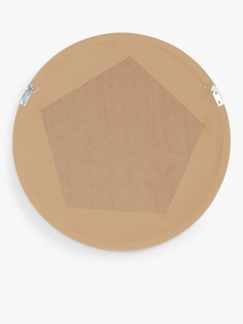 John Lewis solid oak round wall mirror 50cm (British brand)